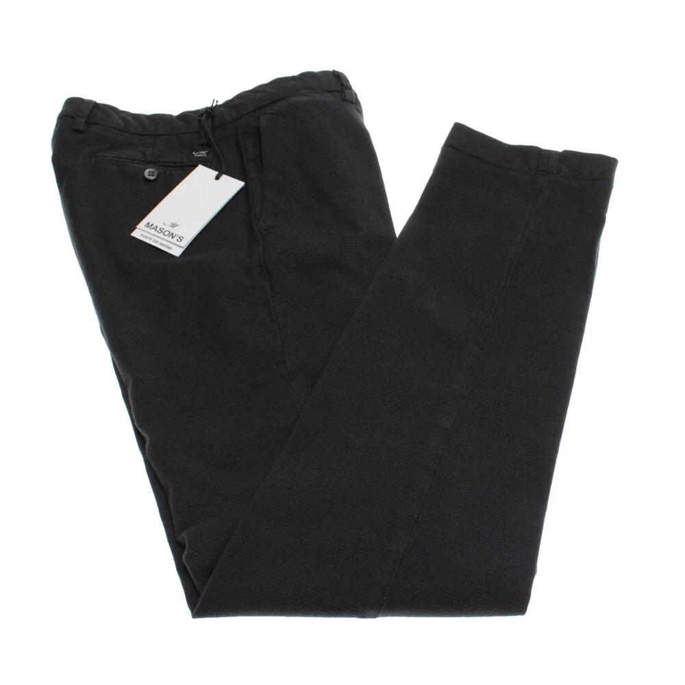 Mason's NWT Chinos / Casual Pants Size 46 (US 30) New York in Blue Cotton Blend